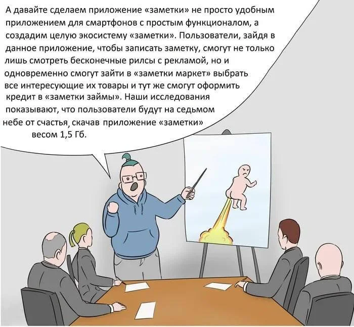 Когда Проджект Менеджер, ответственный за приложение Сбербанка, устроился на ...
