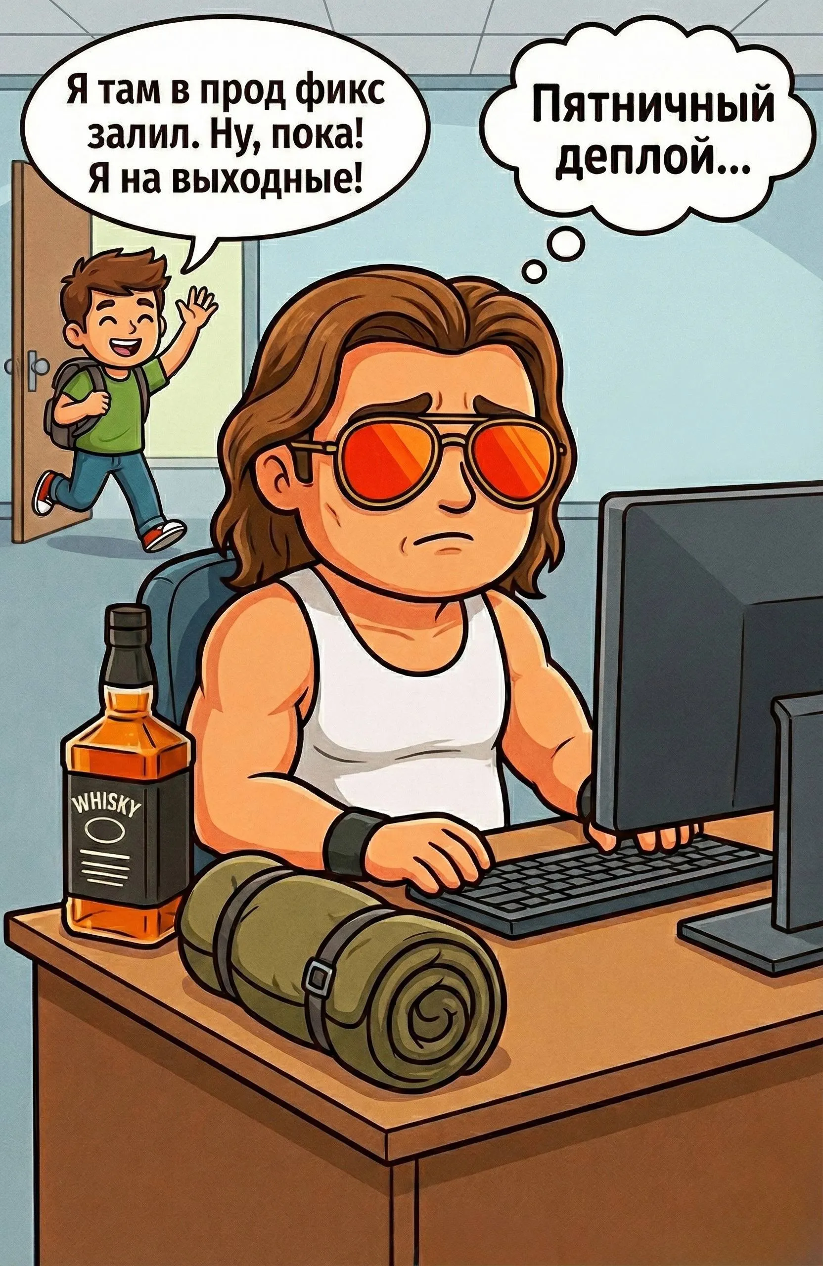 Гайз, а почему ни разу не было смешной концовки в сюжетах про восстание машин...