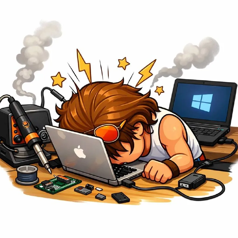 В общем, гайз, купил неделю назад новый паяльник для вскрытия паролей