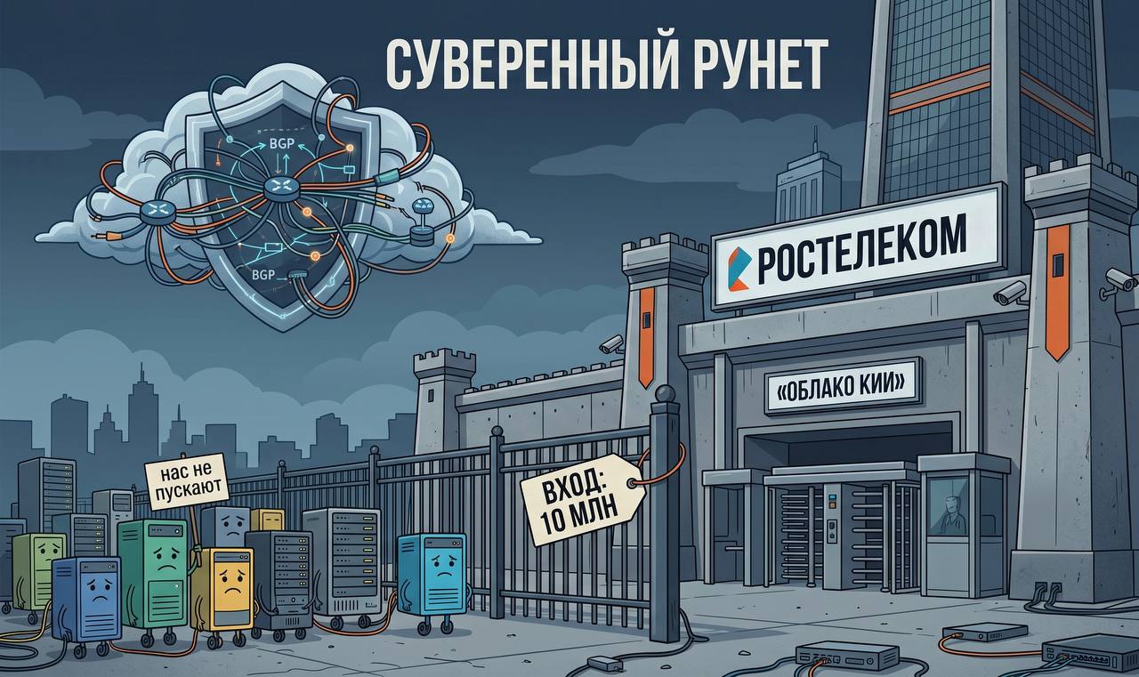 Ростелеком монополизирует связь через КИИ. Разбираем вирусную новость