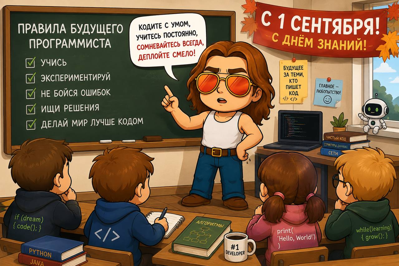 С Днём знаний всех потенциальных программистов, айтишников и остальных!