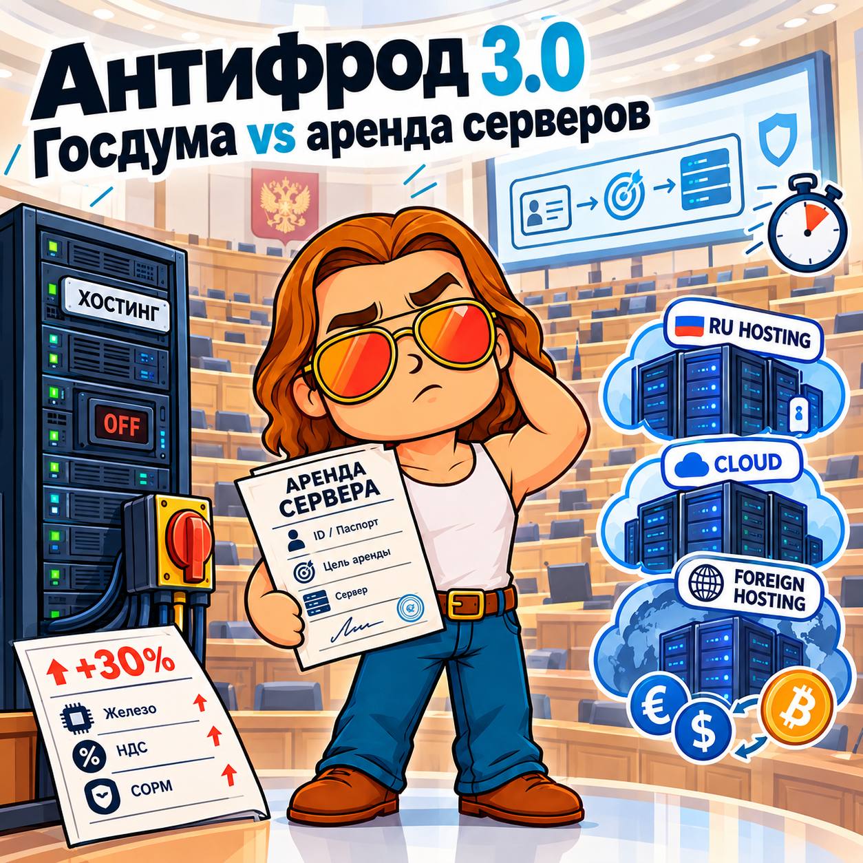 А теперь Госдума vs аренда серверов